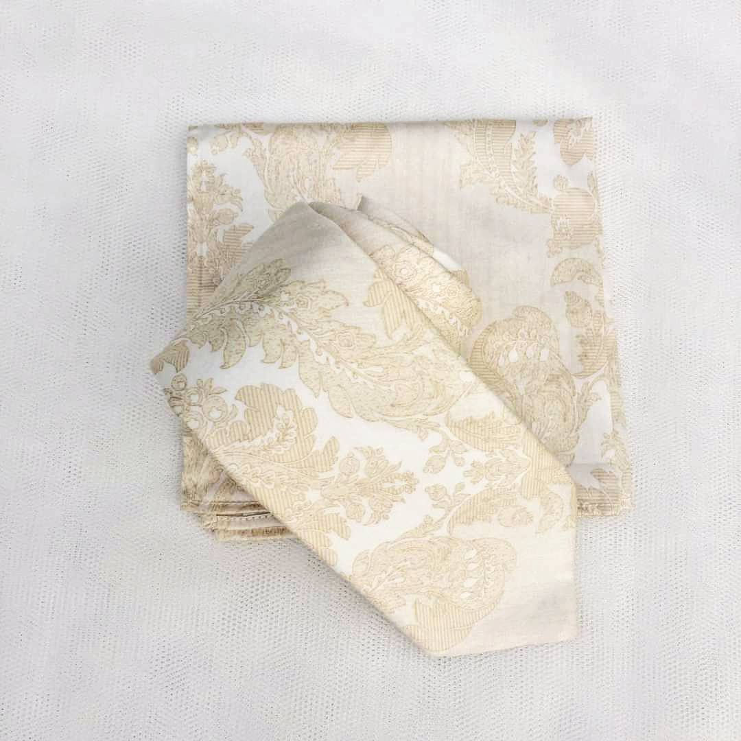 champagne gold necktie