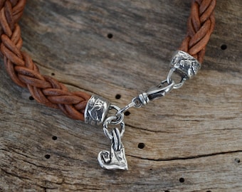 Pandora Bracciale In Pelle Nera Con Chiusura A T 591675C01 - Foto 7