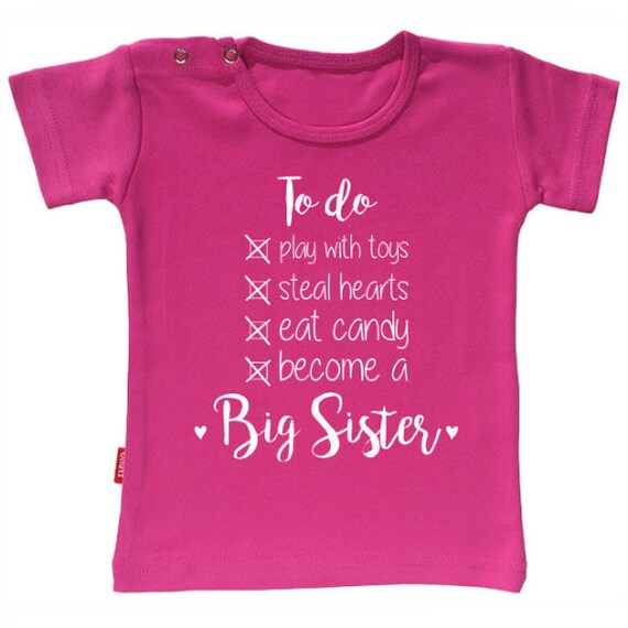 maglietta sorella maggiore