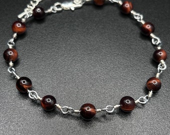 Tiger eye anklet
