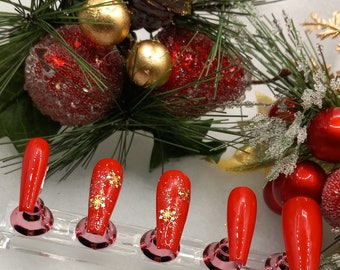 Golden Snow Nail Set