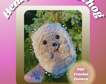IGELKOTT Virkmönster Medel Söt Amigurumi Plysch - PDF Henrik Igelkotten