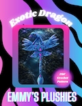 EXOTIC DRAGON Crochet Pattern – Intermediate Amigurumi Plushie (PDF Pattern)