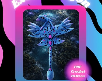 EXOTIC DRAGON Crochet Pattern – Intermediate Amigurumi Plushie (PDF Pattern)