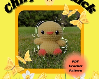 CHICK Crochet Pattern Beginner Cute Amigurumi Plushie - PDF Chirp The Chick