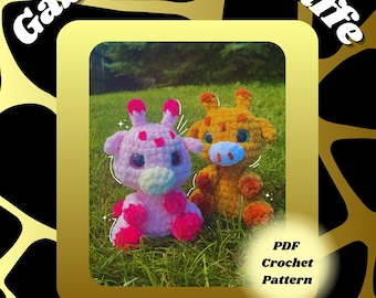 GIRAFFE Crochet Pattern Intermediate Cute Amigurumi Plushie - PDF Gabby the Giraffe