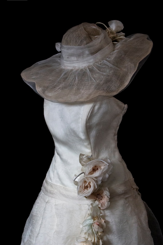 204 - Romantic modular wedding dress Vintage two-… - image 10