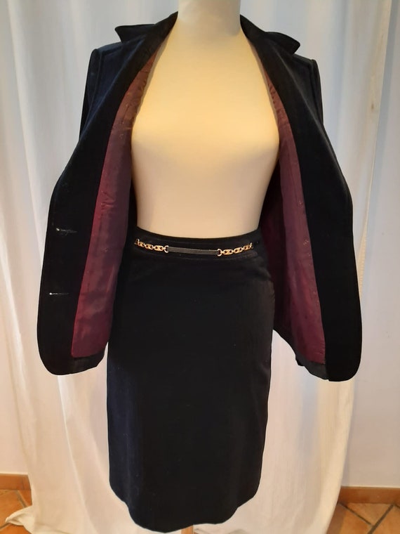 CELINE vintage velvet suit