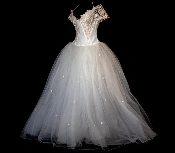 vintage lace princess wedding dresses Vintage Lace Mesh Splicing Heart-Shaped Neck Mermaid Princess Wedding PreppyDress