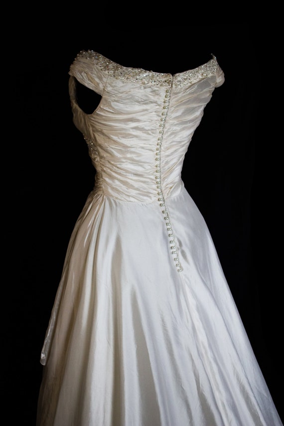 055 - Mariella Burani vintage wedding dress / pur… - image 7