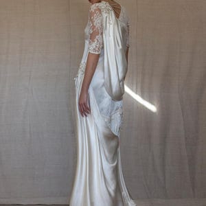 263 - Let&#39;s Fly High! Wonderful vintage wedding dress from the 1940s/wedding dress from the late 1930s to the early 40s/original bride 1930s