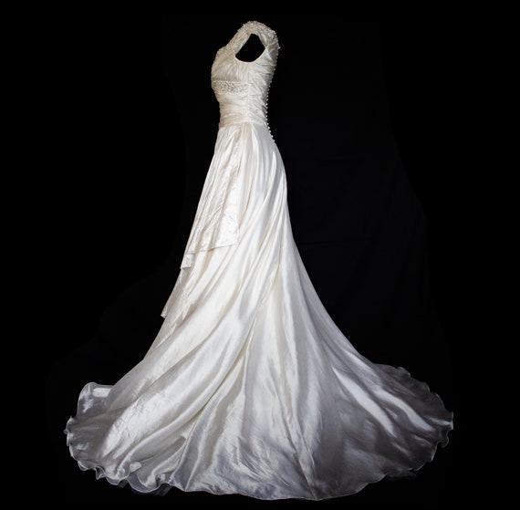 055 - Mariella Burani vintage wedding dress / pur… - image 9
