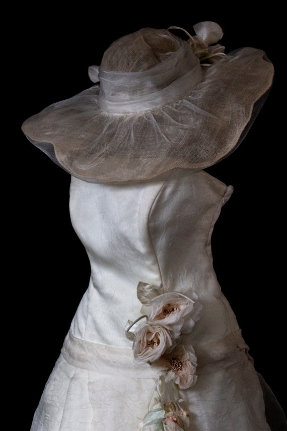 204 - Romantic modular wedding dress Vintage two-… - image 6
