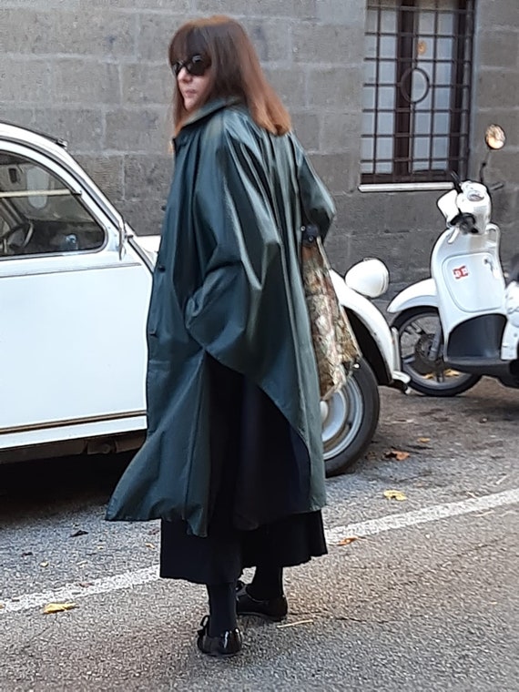 Valentino vintage leather cape