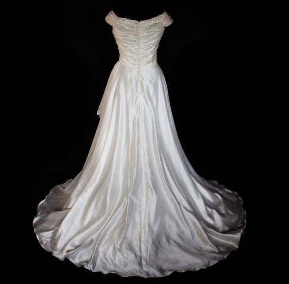 055 - Mariella Burani vintage wedding dress / pur… - image 6