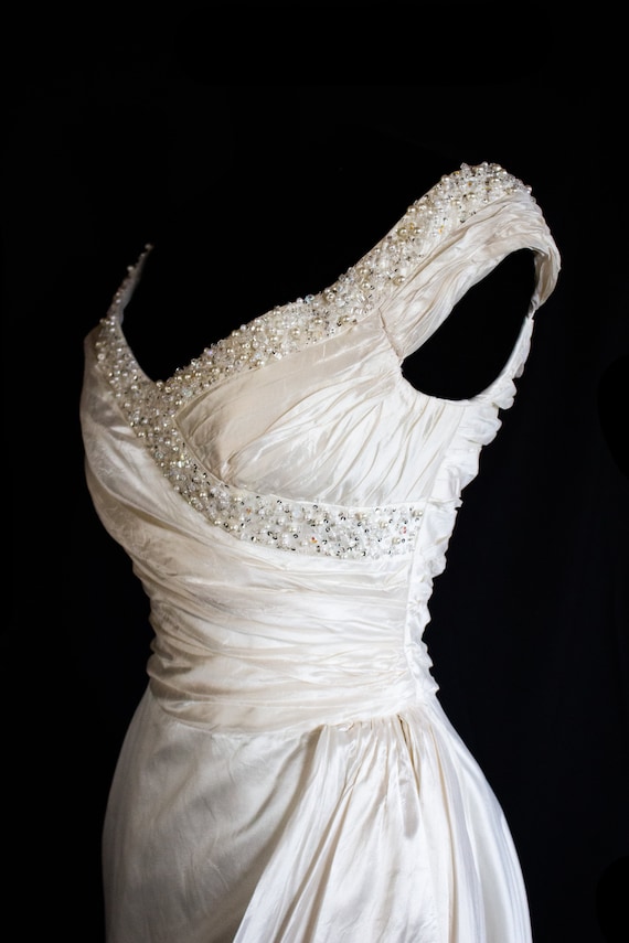 055 - Mariella Burani vintage wedding dress / pur… - image 1