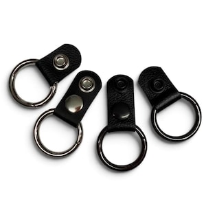 Snap On Golf Bag Leather Strap with Carabiner O-Ring for Attaching Golf Accessories