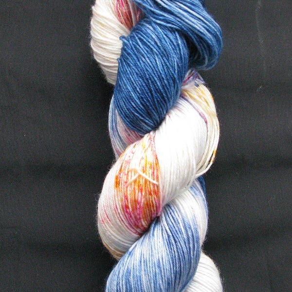 4 Ply Neverland . Hand dyed sock yarn .