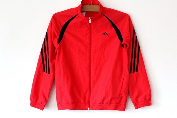 vintage red adidas jacket