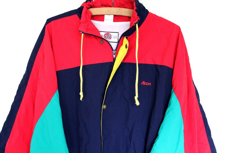 Retro Adidas Windbreaker blau weiß rot Adidas Jacke Retro Adidas Windbreaker blau weiß rot Adidas Jacke