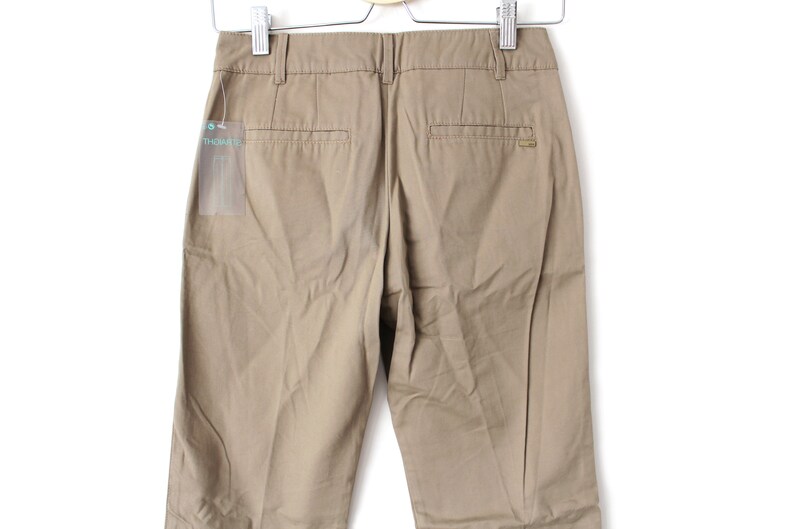 Vintage Women/'s Pants Low Waist USA 2 Straight Leg Size EUR 34 D 32 Girls Pants Tan Pants