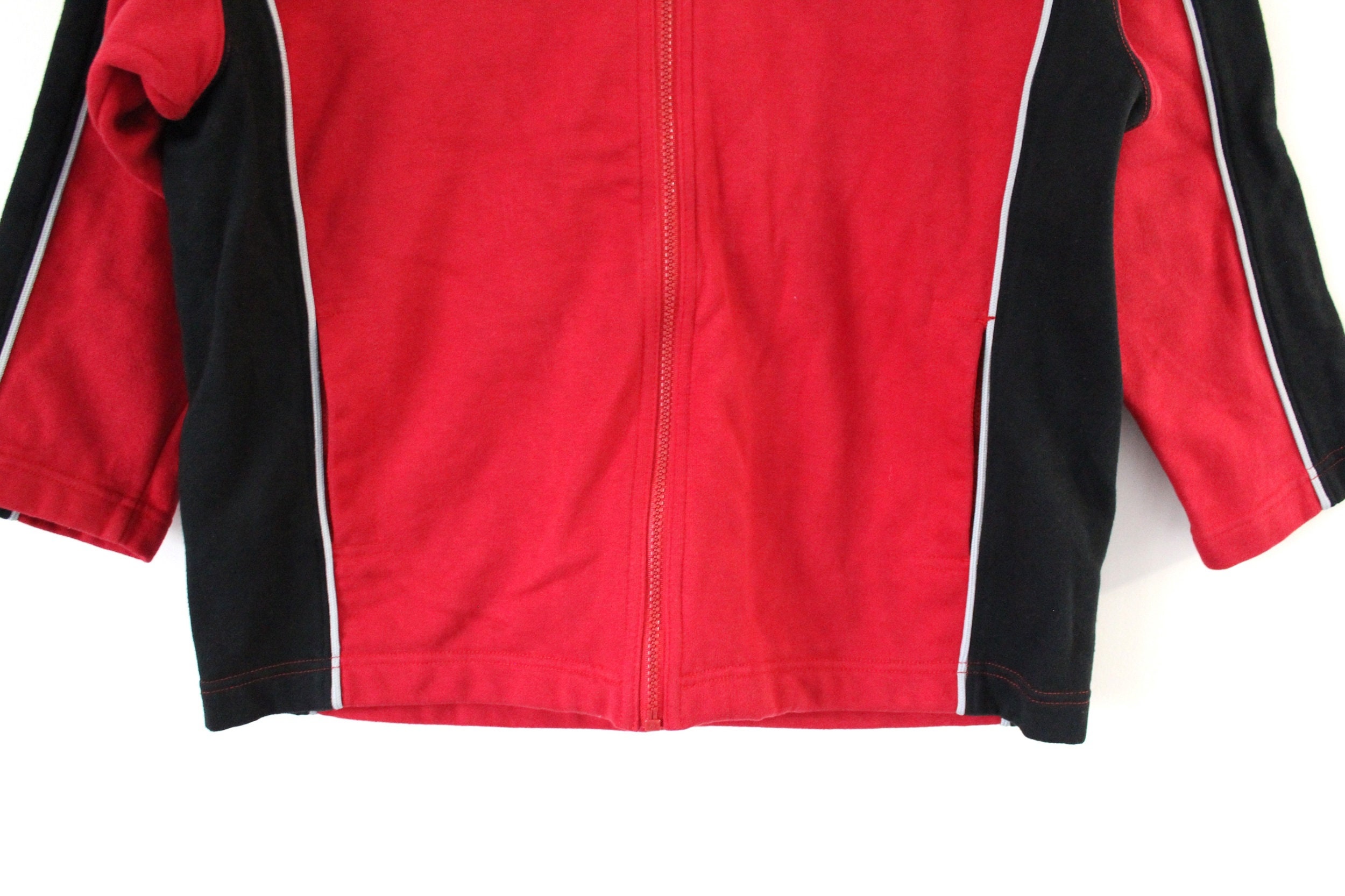 90's Nike Jacket Vintage Full Zip Sweatshirt Red Hooded - Etsy