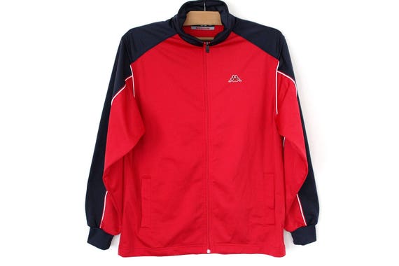 red and black kappa jacket
