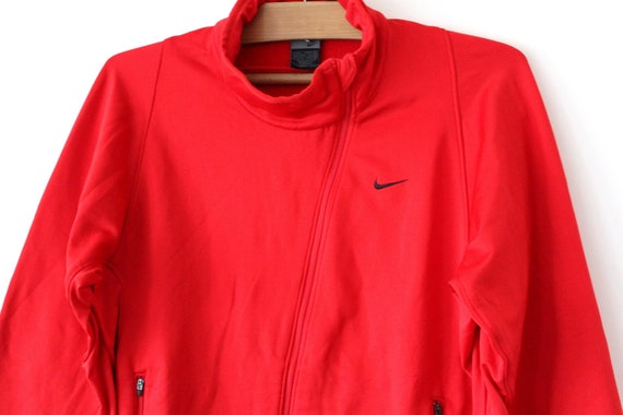 all red nike windbreaker