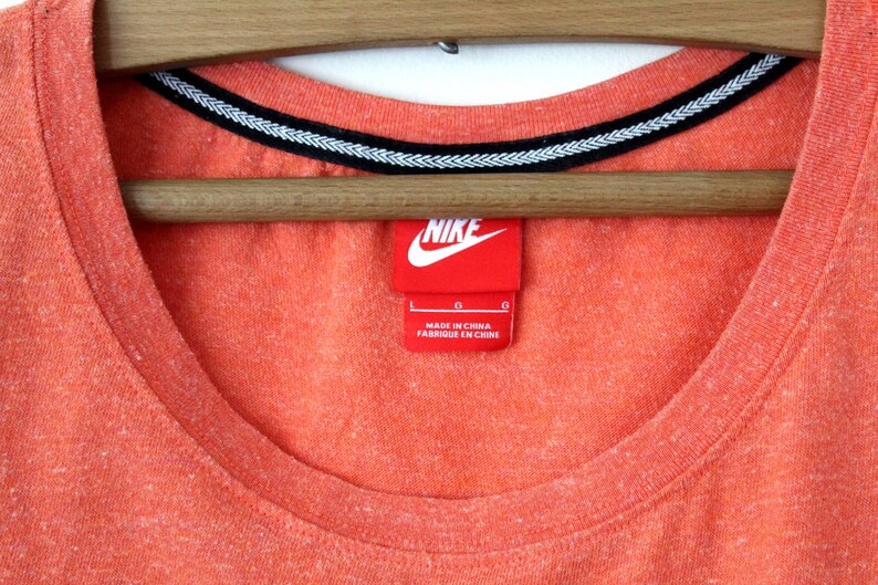 Vintage Nike Shirt Retro T Shirt Women's Tshirt Orange Etsy