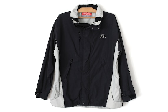 kappa windbreaker black