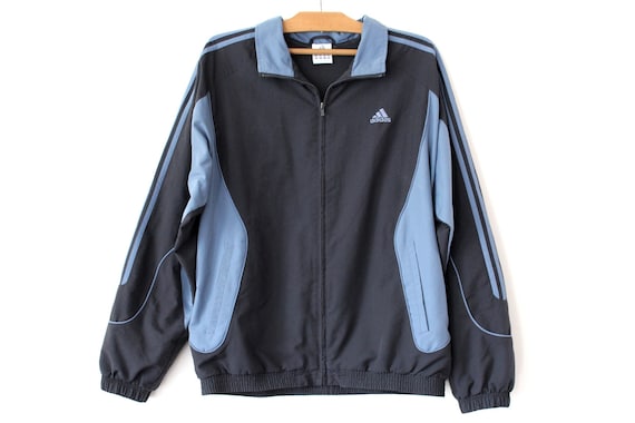 Vintage 90s Adidas Windbreaker, Graphite Blue Sport Jacket, Rare Streetwear, Hip Hop Tracksuit, Track Top, Size L Vintage 90s Adidas Windbreaker, Graphite Blue Sport Jacket, Rare Streetwear, Hip Hop Tracksuit, Track Top, Size L