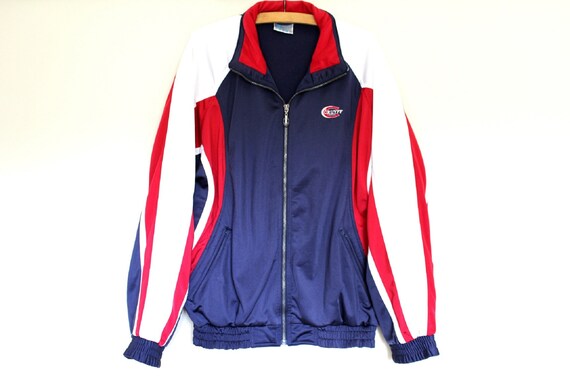 red and white tracksuit