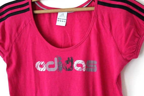 adidas t shirt women's pink