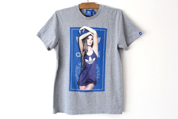retro adidas trefoil t shirt