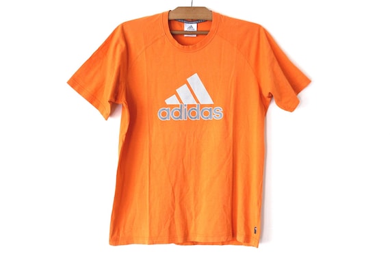 orange adidas tee