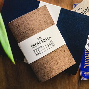 Small Recycled Field Notes / Nozioni di base sul taccuino con copertina morbida marrone fatto a mano / Flessibile / Diario Cahier cucito / Design classico / Work Essential