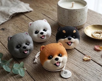Pomeranian Car Air Freshener, Custom Pet Vent Clip Diffuser