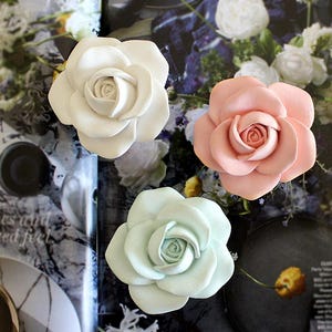 Car Air Freshener, Rose Flower Car Vent Clip, Car Accessories, Car freshener, Car Diffuser, car interior decor, wedding favour, Car Ornament