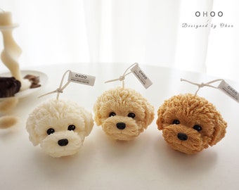 Bichon, Poodle Candle - Dog Remembrance Gift For Him Furry Dog Lovers Gift For Her Malti poo Dog Mom Gift Puppy Cute  Pet Loss Memorial