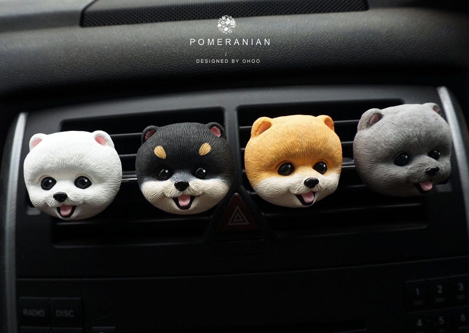 Pomeranian Car Air Freshener Custom Color Car Accessories Etsy Australia