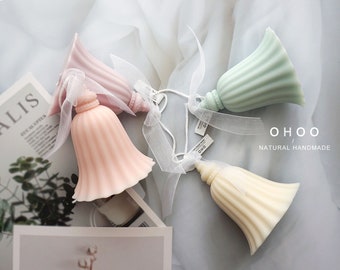 Tassel Soy Wax Candle: Hand Poured Scented Candle Home Decor Cozy Aesthetic Home Decor Lover Decor Holiday Season Housewarming Wedding Favor