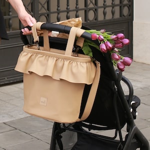 Sac pour poussette - Sac pour maman, sac pour femme, sac à couches, articles de toilette, ACCESSOIRES pour poussette - 3 couleurs