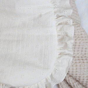 Baby Sleep Sack- Ecru Embroidered Dots
