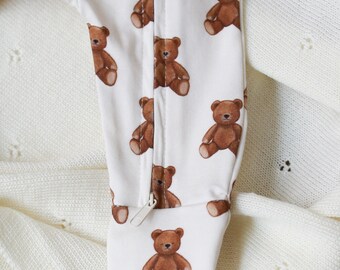 Bear pj romper sale