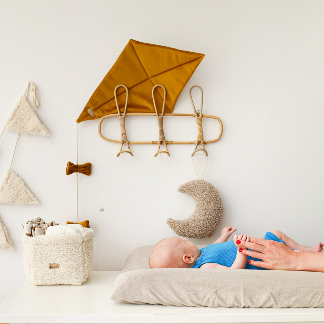 KITE Wall Decoration to Kids Room Velvet Mustard UK