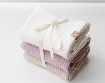 Set of muslin Burp Cloths- Lilac – 3pcs
