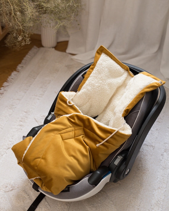 Pañal de manta de silla de coche para bebés mostaza, reposapiés de bebé a  asiento de coche, manta de coche, viaje seguro para bebés -  España