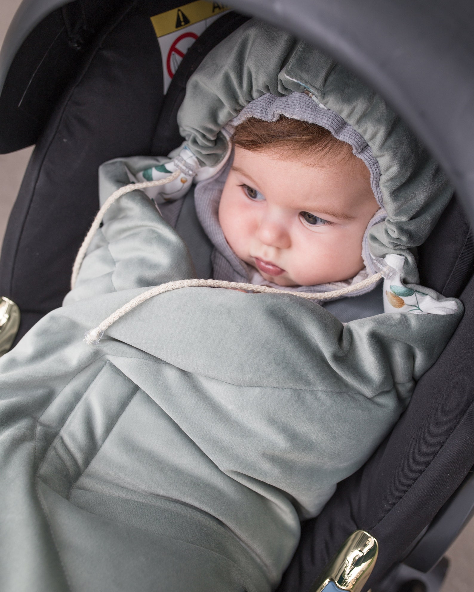 Baby Car Seat Blanket Swaddle Creamy Pearl Etsy