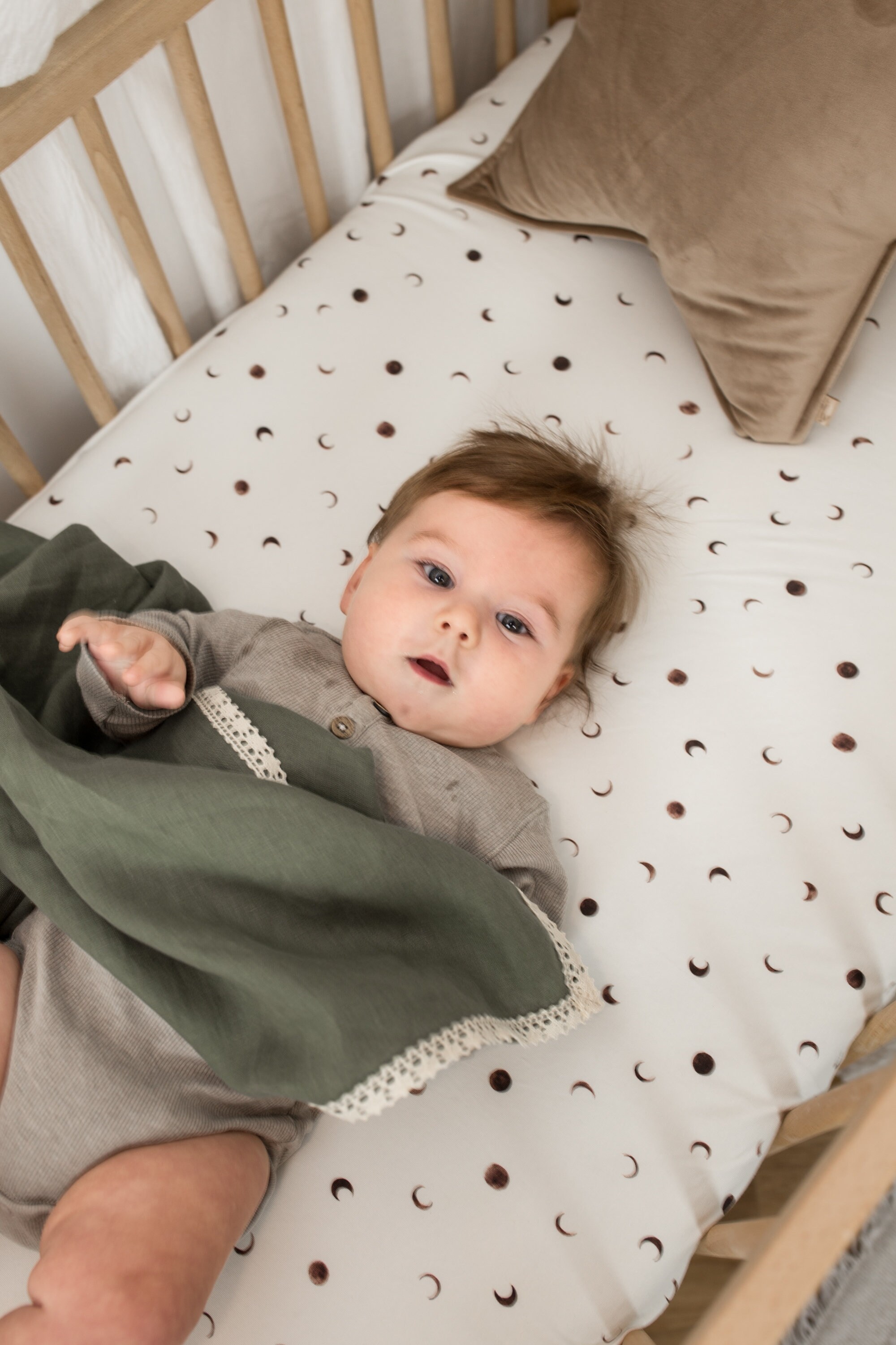 Baby Bedding 2 Pack Baby Cradle Jersey Fitted Sheet 100