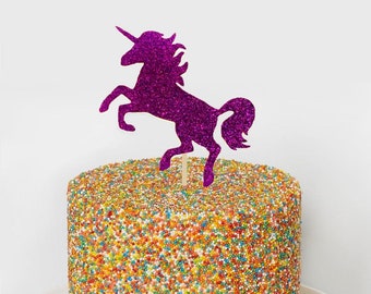 Unicorn Glitter cake topper, Unicorn cake,Unicorn birthday, kids birthday cake topper,glitter cake topper,unicorn party decor,unicorn shower